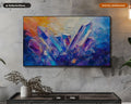 Vibrant Abstract Textured Samsung Frame TV Art