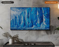 Cozy Arctic Ice Cliffs Frame TV Art, Samsung Frame TV Digital Download, 4K Textured Scenery