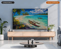 Cozy Tropical Lagoon Frame TV Art, Samsung Frame TV Digital Download, 4K Island Scenery