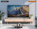 Earthy Mountain Landscape Textured Samsung Frame TV Art