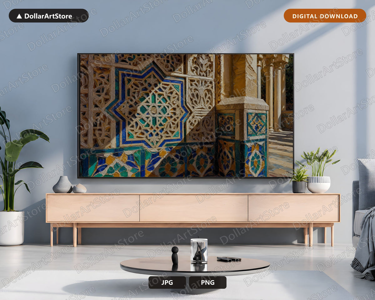 Grand Moorish Arches Cultural Samsung Frame TV Art | Digital Download