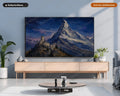 Alpine Castle Mountain Frame TV Art, Cozy Textured Landscape Samsung TV Download, 4K Scenery Screensaver