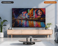 Vibrant Neon City Scenery Frame TV Art, Samsung Frame TV Digital Download, 4K Urban Night