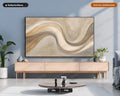 Neutral Abstract Frame TV Art, Samsung Frame TV Digital Download, 4K Flowing Waves Screensaver