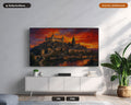 Toledo Old Town Skyline Frame TV Art, Cozy Earthy Scenery, Samsung Frame TV 4K Digital Download