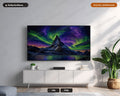 Arctic Mountain Aurora Frame TV Art, Northern Lights Samsung Frame TV Digital Download 4K