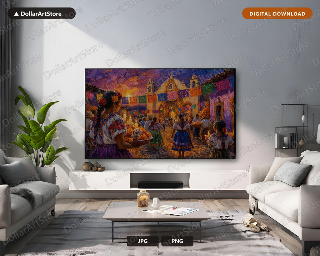 Day of the Dead Mexico 4K Frame TV Art