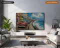 Cozy Havana Street Scene Frame TV Art, Samsung Frame TV Digital Download, 4K Textured Scenery