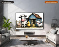 Cute Farm Animals Frame TV Art, Samsung Frame TV Digital Download, 4K Barn Scene