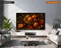 Cozy Holiday Frame TV Art, Christmas Oranges & Cloves Samsung TV Digital Download, 4K Textured Festive Screensaver Art