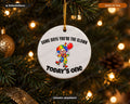 Cute Clown Christmas Ornament, Ceramic Tree Ornament, Holiday Gift