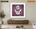 Cute Coquette Ghost Pink Bow Printable Wall Art Digital Download