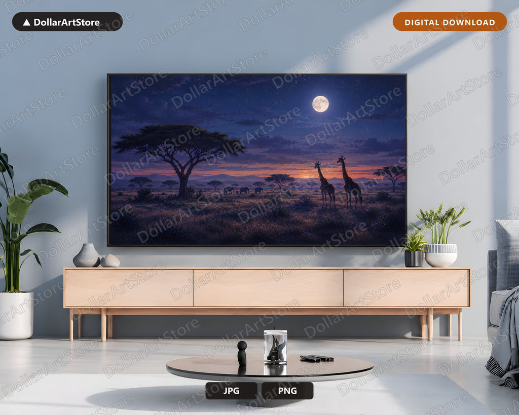 African Savanna Frame TV Art, Samsung Frame TV Digital Download, 4K Landscape Scenery Art