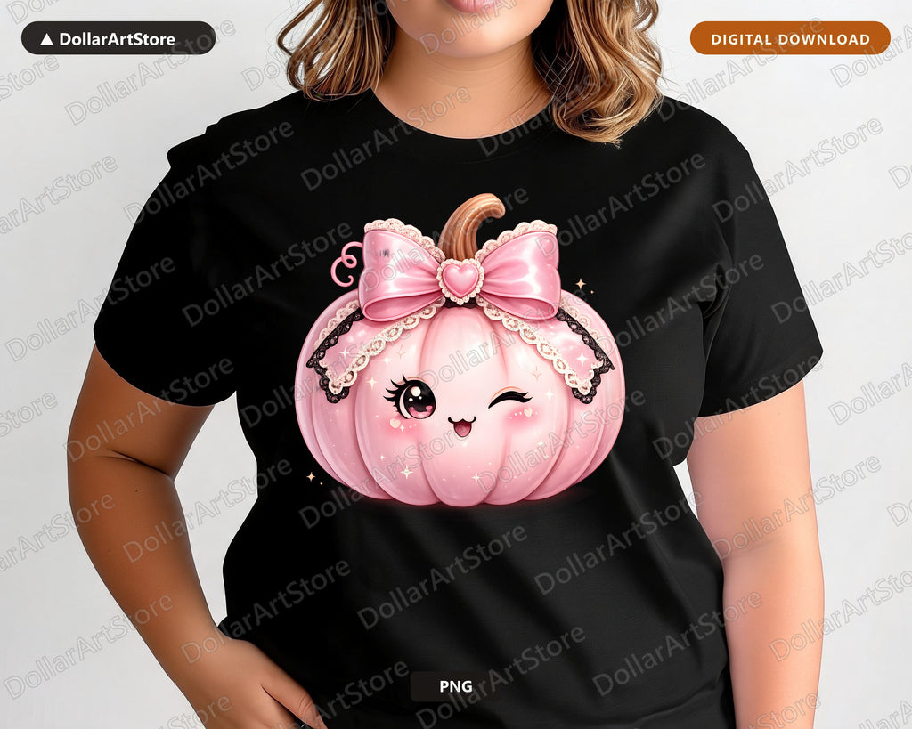Coquette Pumpkin PNG, Cute Halloween Sublimation Design, Digital Download