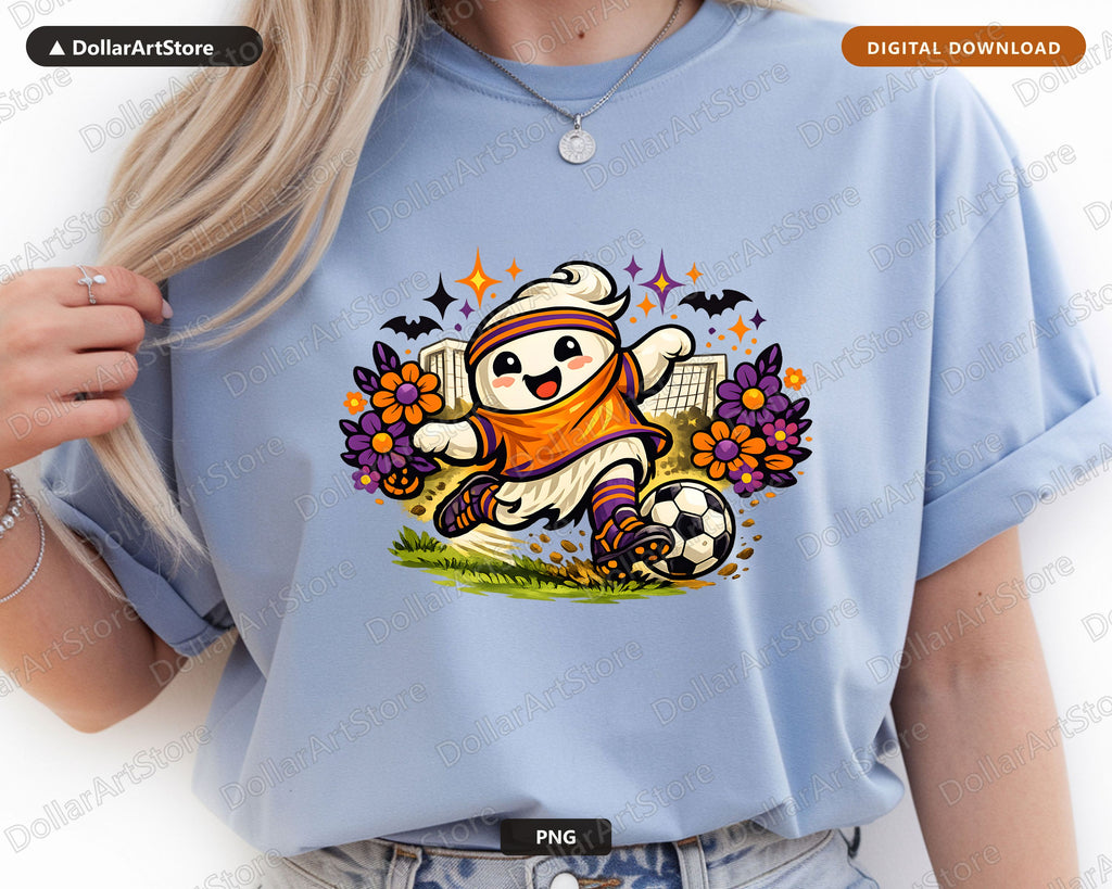 Cute Mummy Ghost PNG, Halloween Sublimation Design, Sport Shirt Design