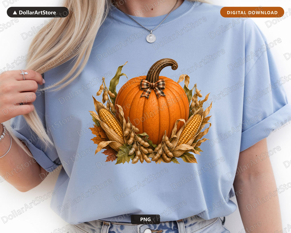 Iowa Harvest Pumpkin PNG, Fall Sublimation Design, Shirt & Tumbler Digital Download