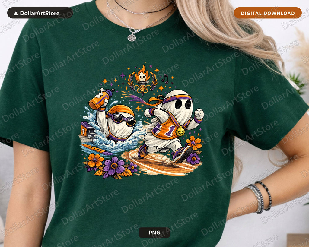 Cute Halloween Ghost PNG, Sublimation Design, Shirt Design Digital Download