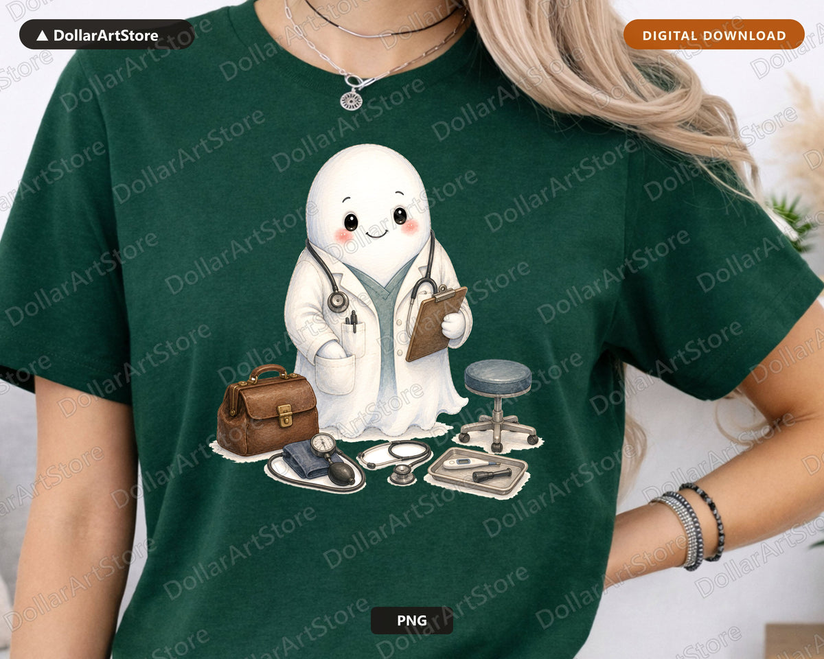 Doctor Ghost PNG, Sublimation Design, Shirt Design Digital Download