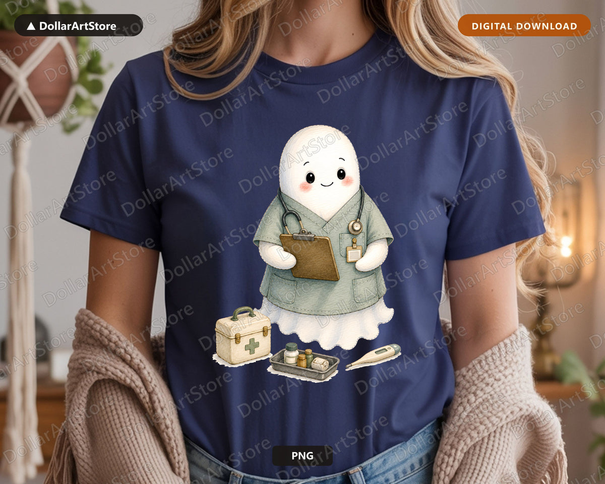 Doctor Ghost PNG, Sublimation Design, Shirt Design Digital Download