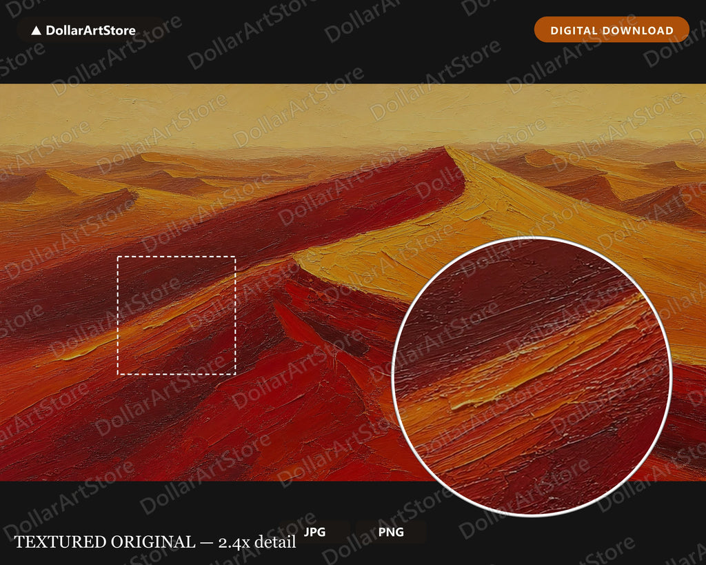 Earthy Desert Landscape Frame TV Art, Textured Scenery Samsung Frame Art Download, 4K Screensaver