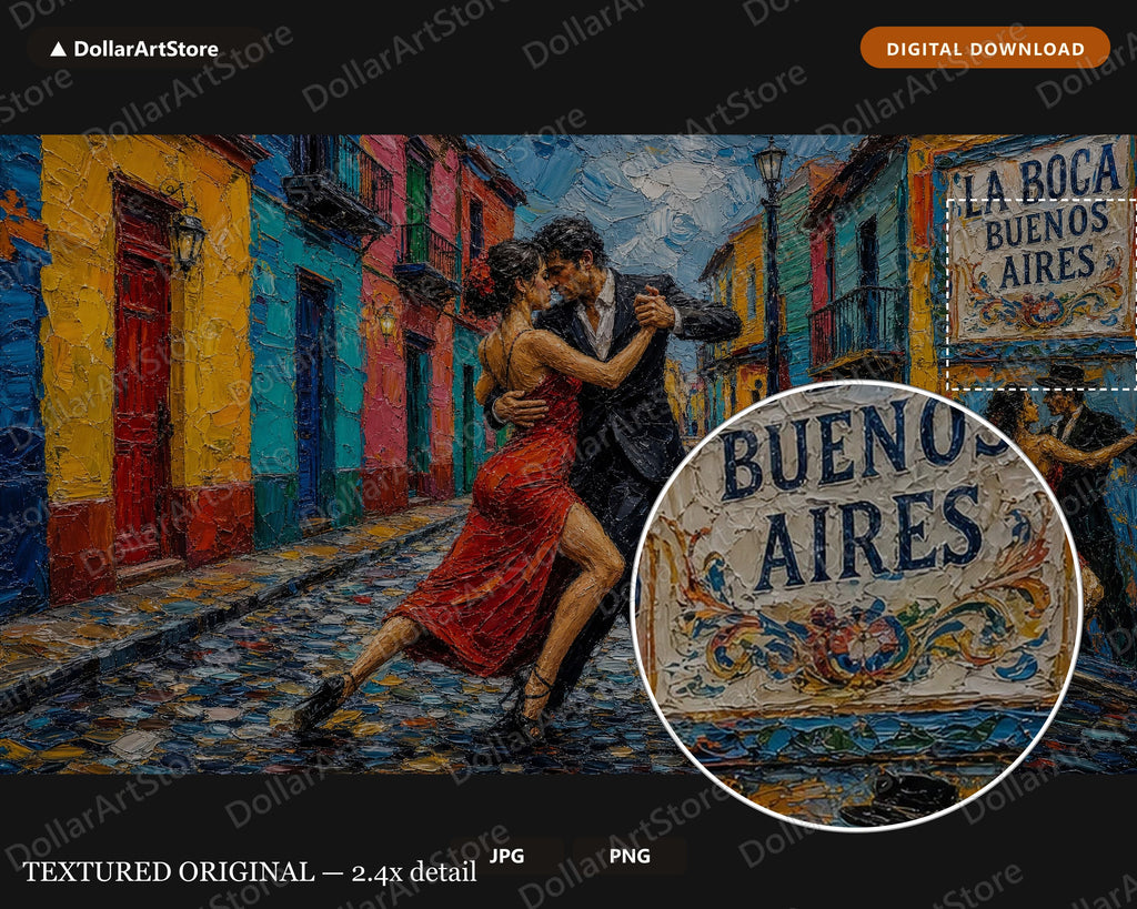 Buenos Aires La Boca Tango Frame TV Art