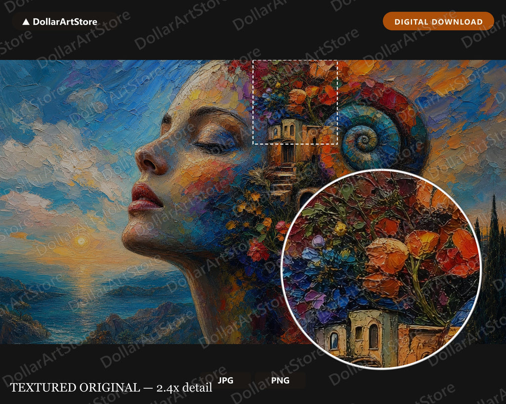 Textured North Africa Scenery Frame TV Art | 4k Digital Download