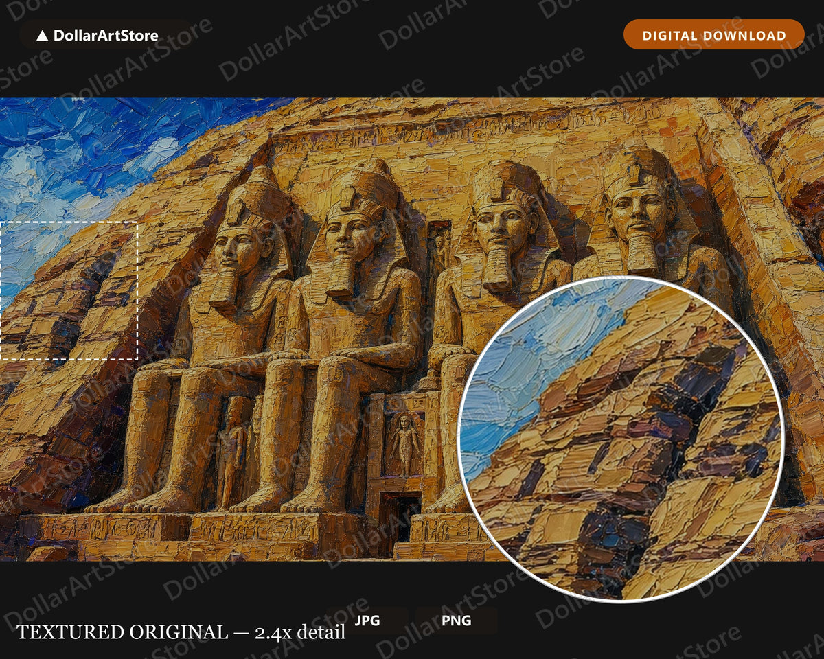 Cozy North Africa Frame TV Art, Ancient Egyptian Temple Scenery, Samsung Frame TV Digital Download 4K