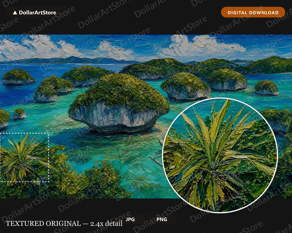 Tropical Island Scenery Frame TV Art, Samsung Frame TV Digital Download, 4K Paradise Landscape