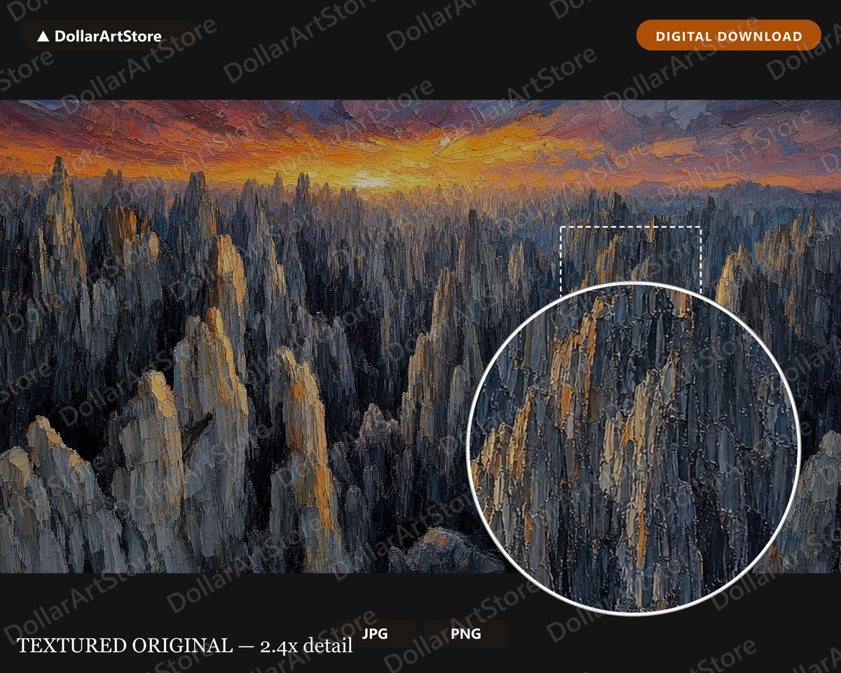 Cozy Earthy Landscape Frame TV Art, Samsung Frame Digital Download, 4K Textured Scenery