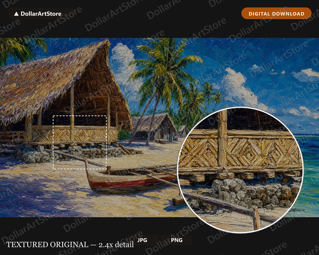 Tropical Atoll Scenery Frame TV Art, Samsung Frame TV Digital Download, 4K Beach Landscape