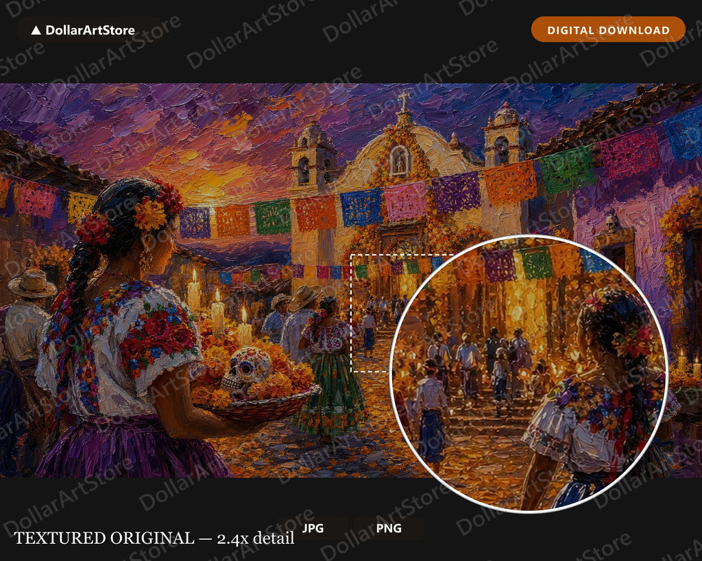 Day of the Dead Mexico 4K Frame TV Art