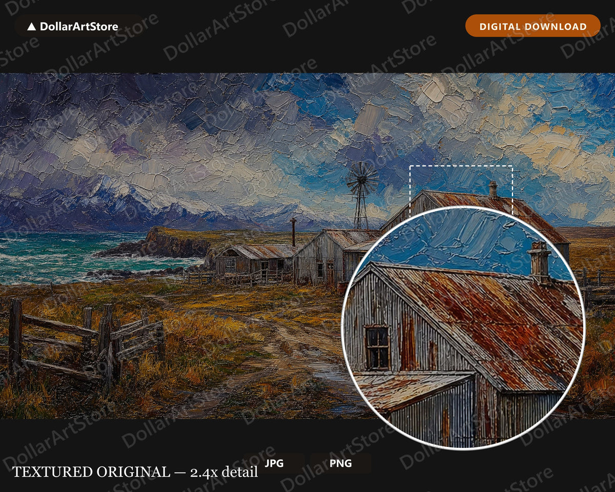 Cozy Rustic Arctic Farmhouse Frame TV Art, Samsung Frame TV Digital Download, 4K Textured Scenery