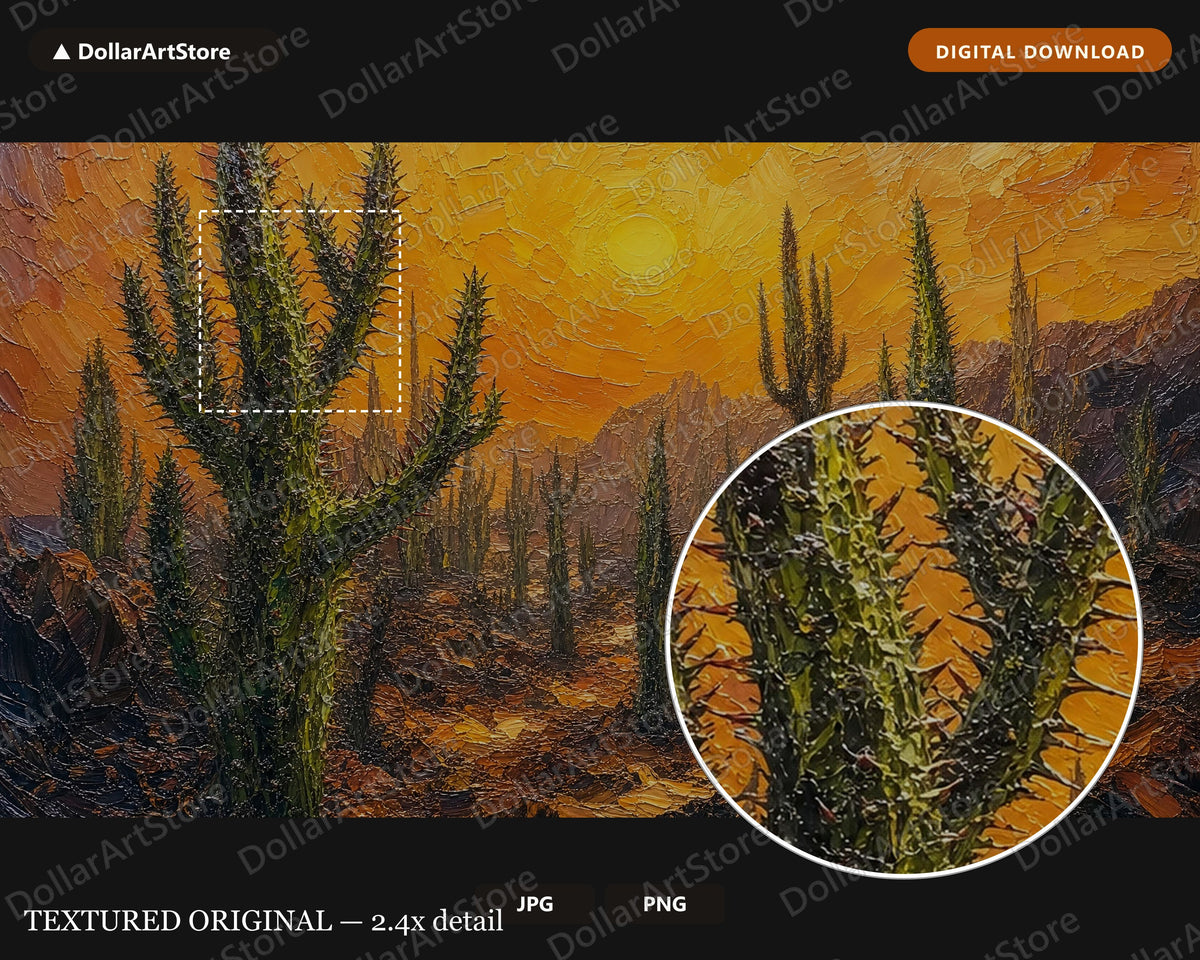 Earthy Desert Landscape Frame TV Art, Golden Hour Scenery, Samsung Frame TV Digital Download 4K