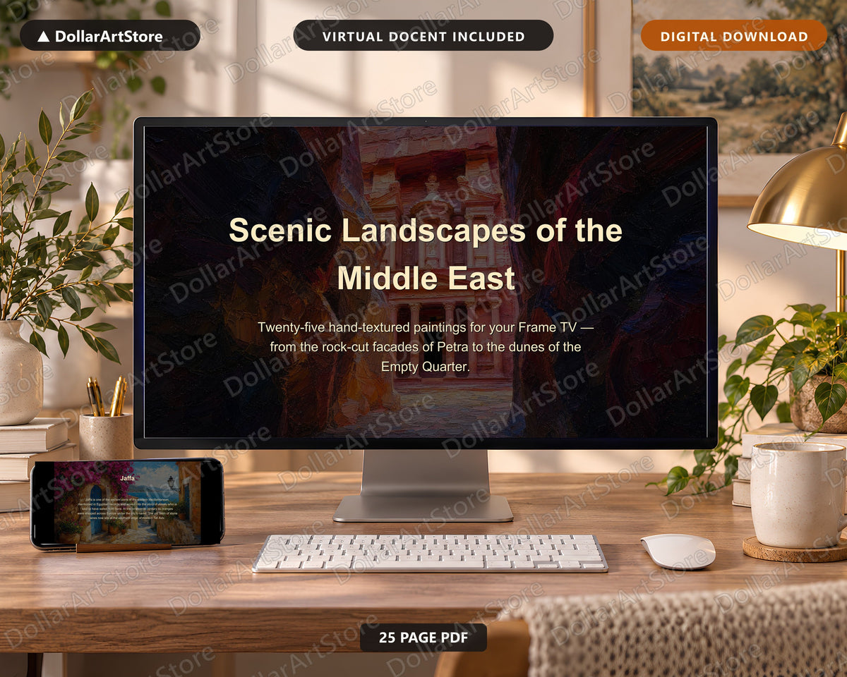 25 Cozy Middle Eastern Frame TV Art Bundle, Samsung Frame TV 4K Digital Download Screensaver Pack