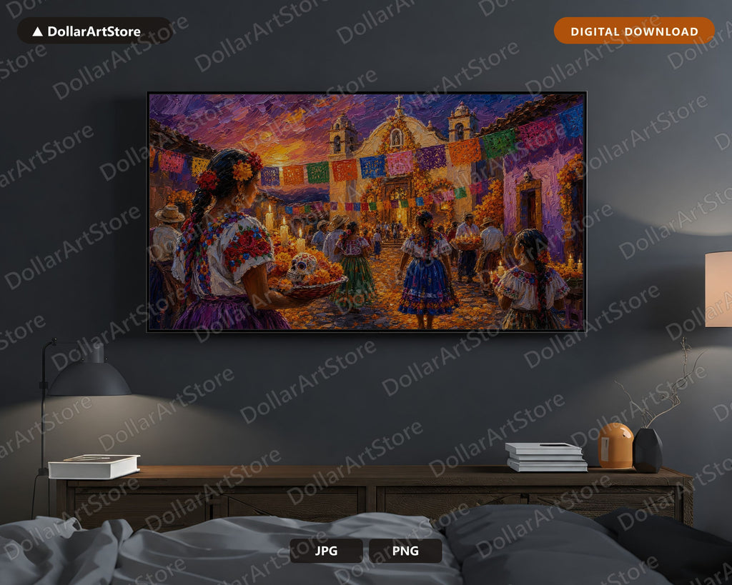 Day of the Dead Mexico 4K Frame TV Art