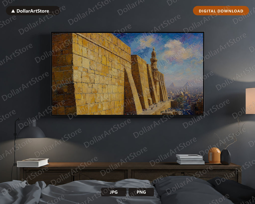 Cozy Earthy Middle Eastern Architecture Frame TV Art