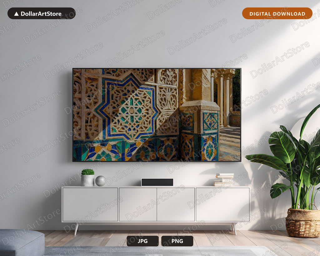 Grand Moorish Arches Cultural Samsung Frame TV Art | Digital Download