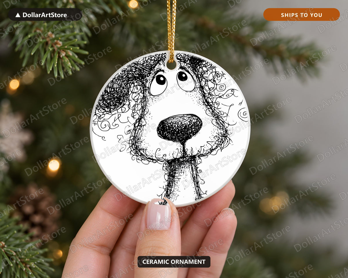 Whimsical Creature Christmas Ornament, Ceramic Tree Ornament, Holiday Keepsake Gift