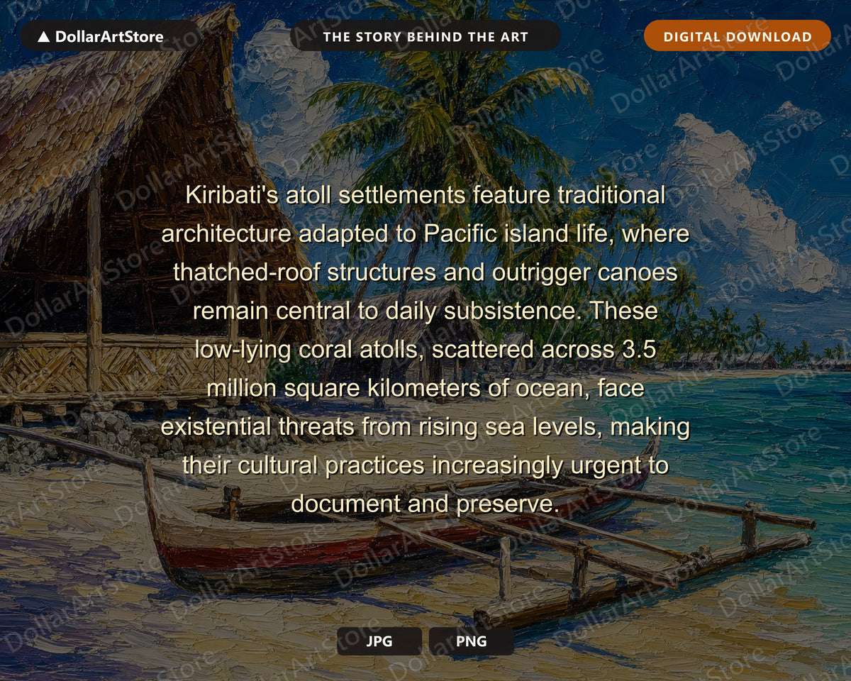 Tropical Atoll Scenery Frame TV Art, Samsung Frame TV Digital Download, 4K Beach Landscape