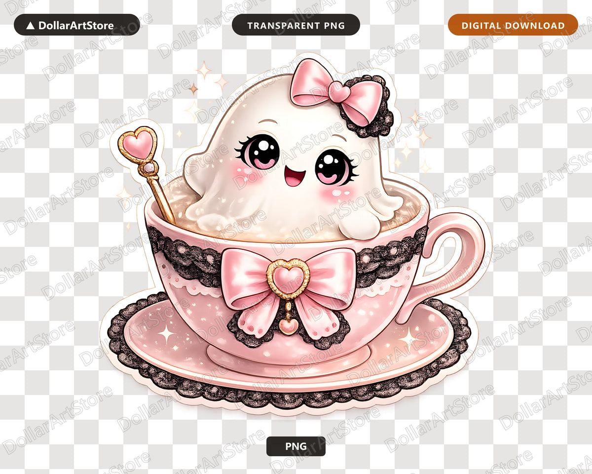 Coquette Ghost PNG, Halloween Sublimation Design, Cute Shirt PNG