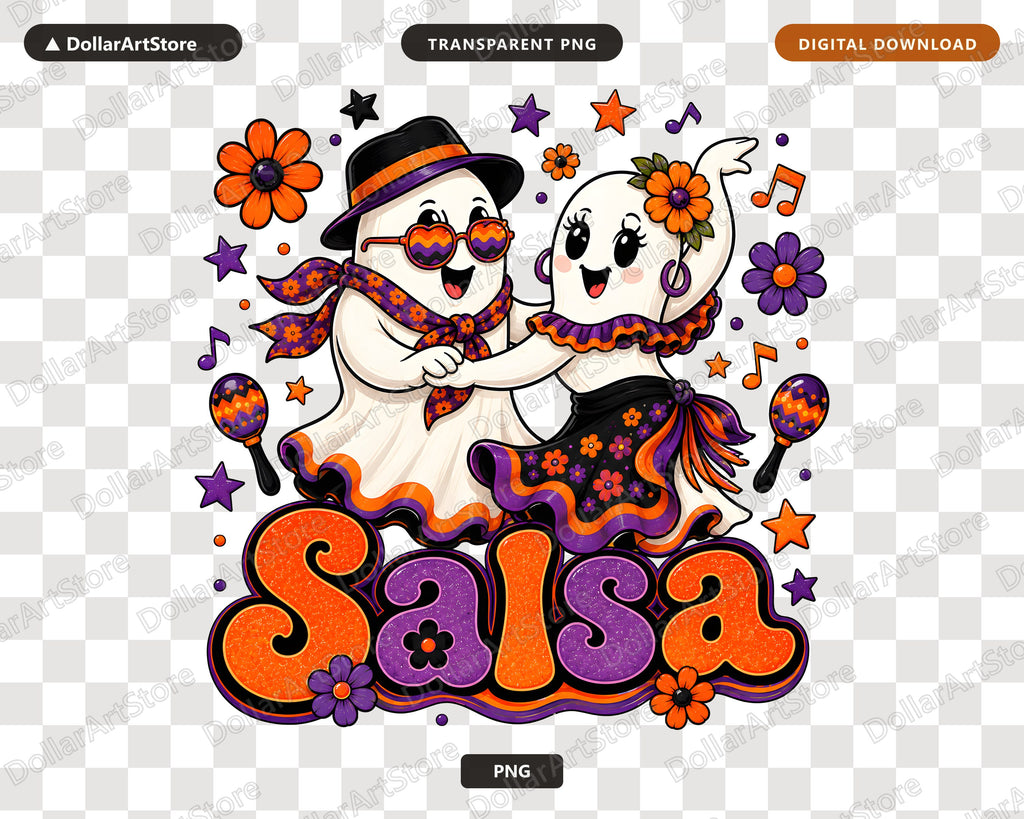Cute Halloween Ghost PNG, Retro Sublimation Design, Shirt & Tumbler