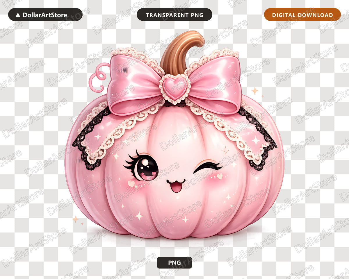 Coquette Pumpkin PNG, Cute Halloween Sublimation Design, Digital Download