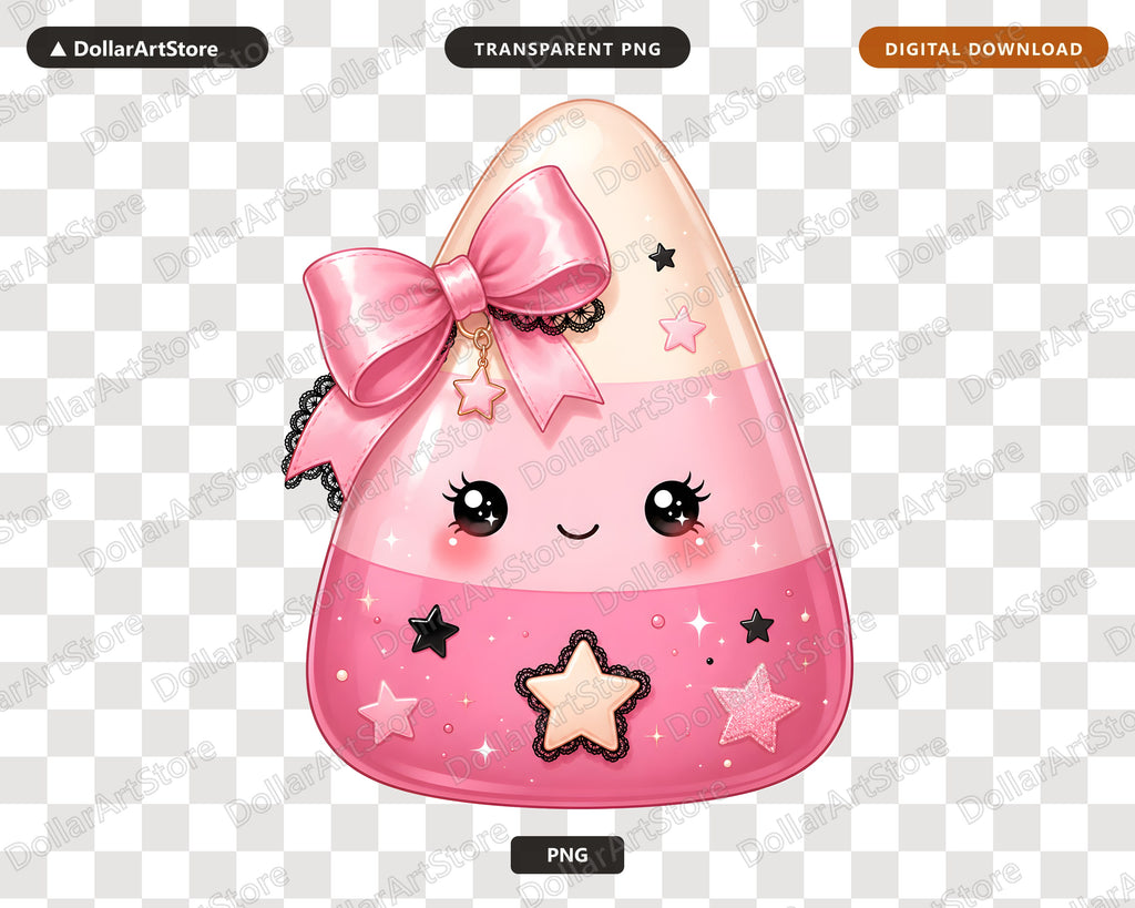 Coquette Candy Corn PNG, Cute Halloween Sublimation Design, Shirt Print Digital Download