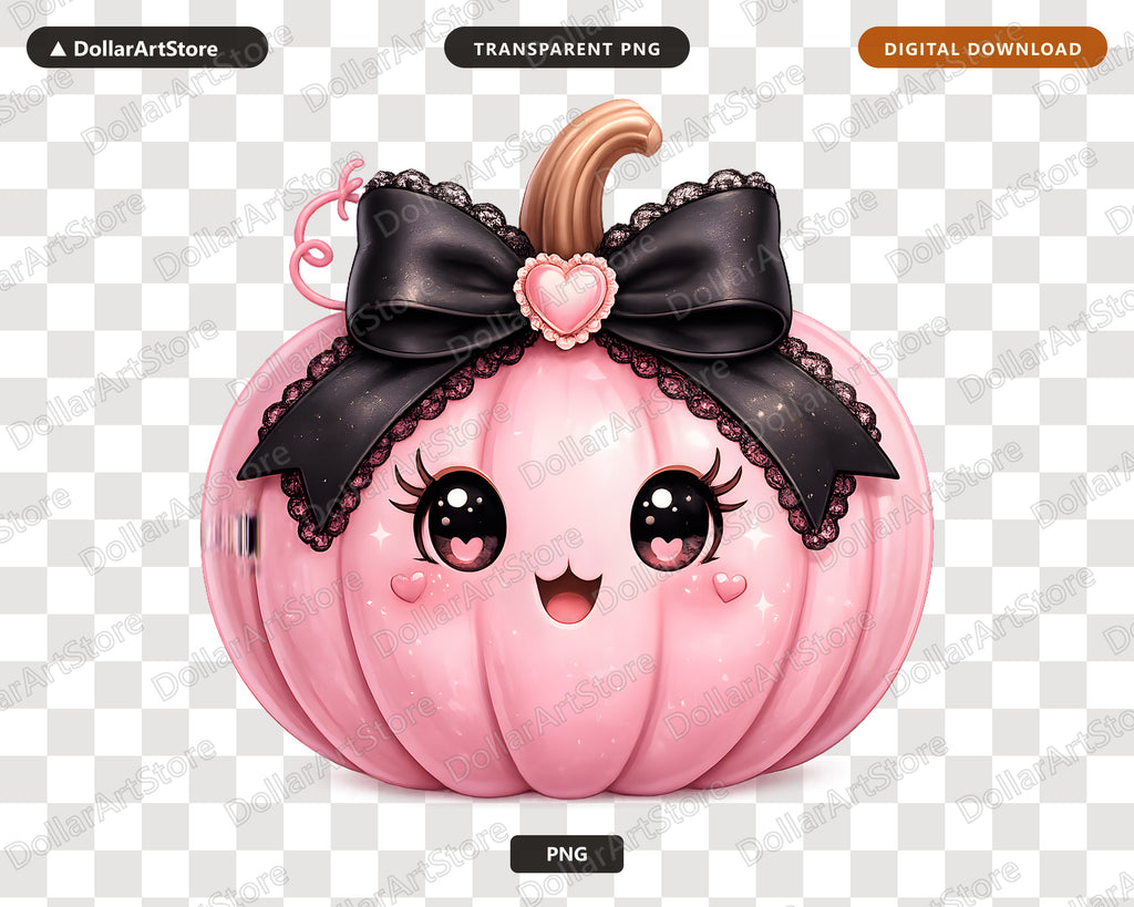 Coquette Pink Pumpkin PNG, Halloween Sublimation Design, Shirt Print Digital Download