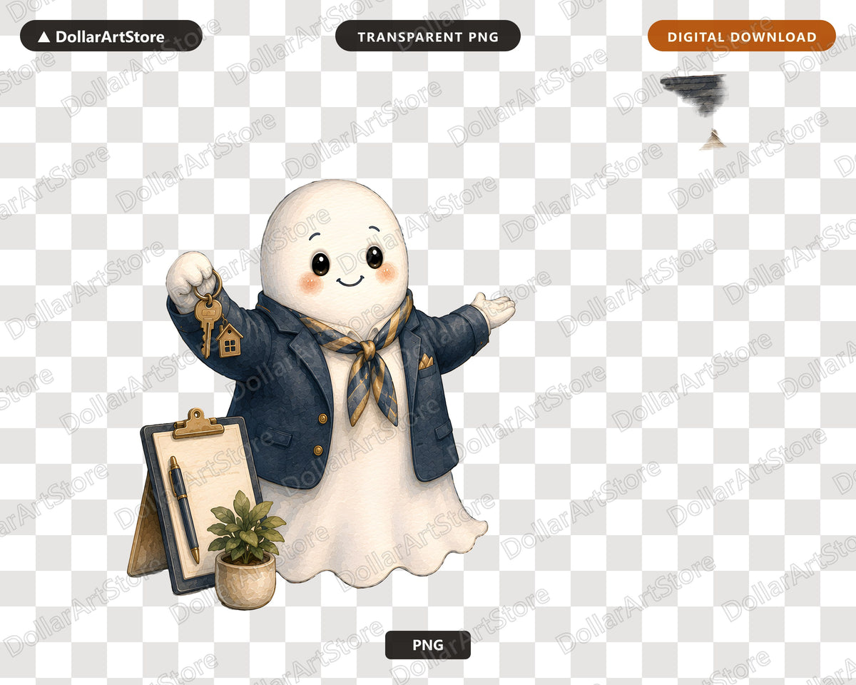 Realtor Ghost PNG, Business Ghost Sublimation Design, Shirt Design