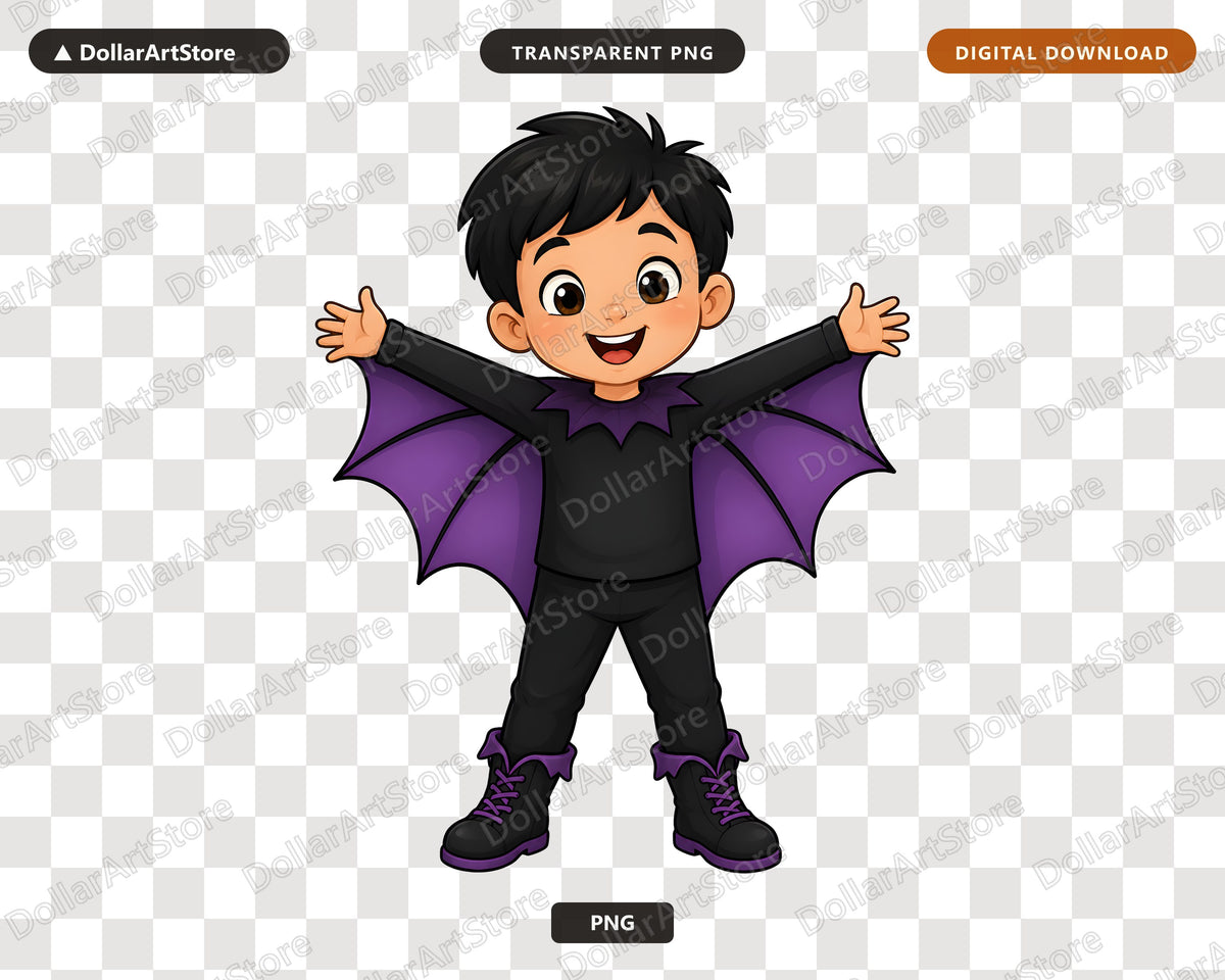 Cute Vampire Boy PNG, Halloween Costume Design, Sublimation Shirt Download