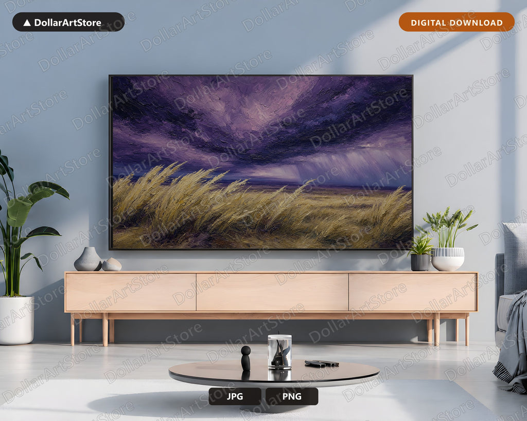 Moody Arctic Landscape Frame TV Art, Samsung Frame TV Digital Download, 4K Textured Polar Scenery