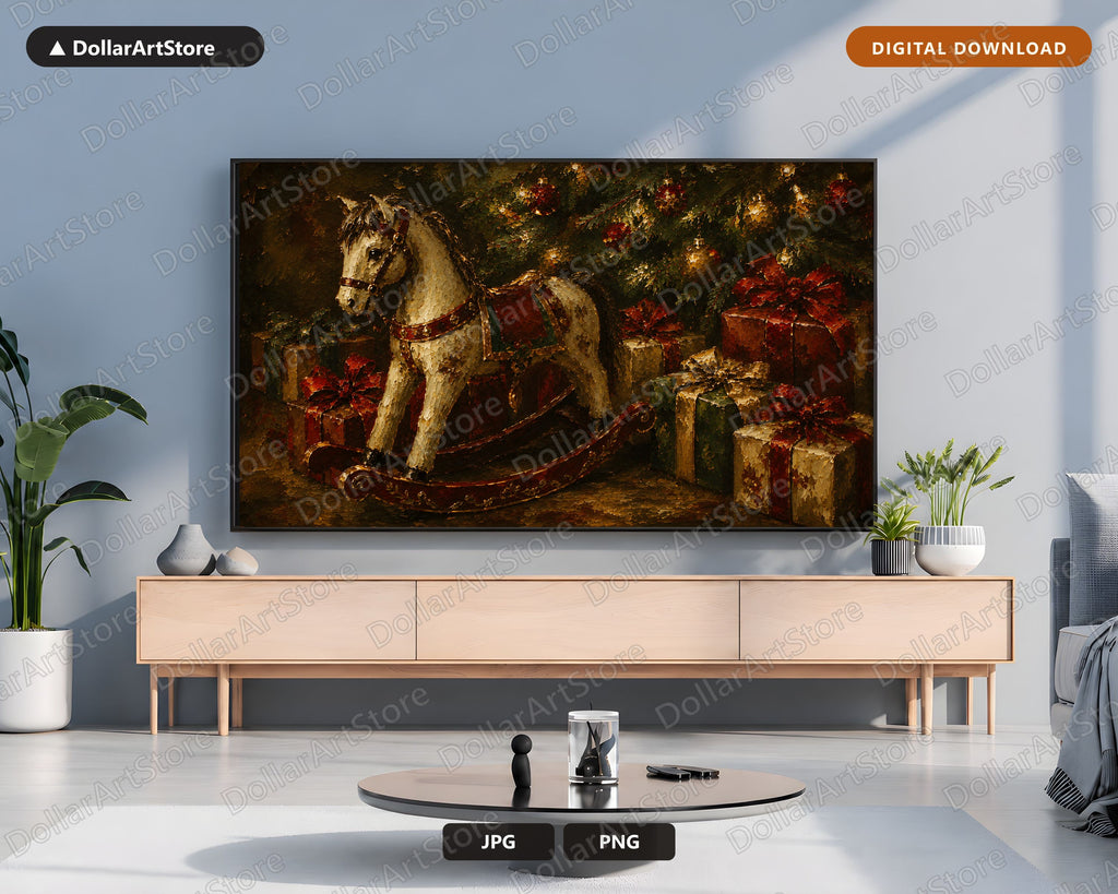 25 Cozy Holiday Frame TV Art Bundle, Christmas Scenery Samsung Frame TV 4K Digital Download