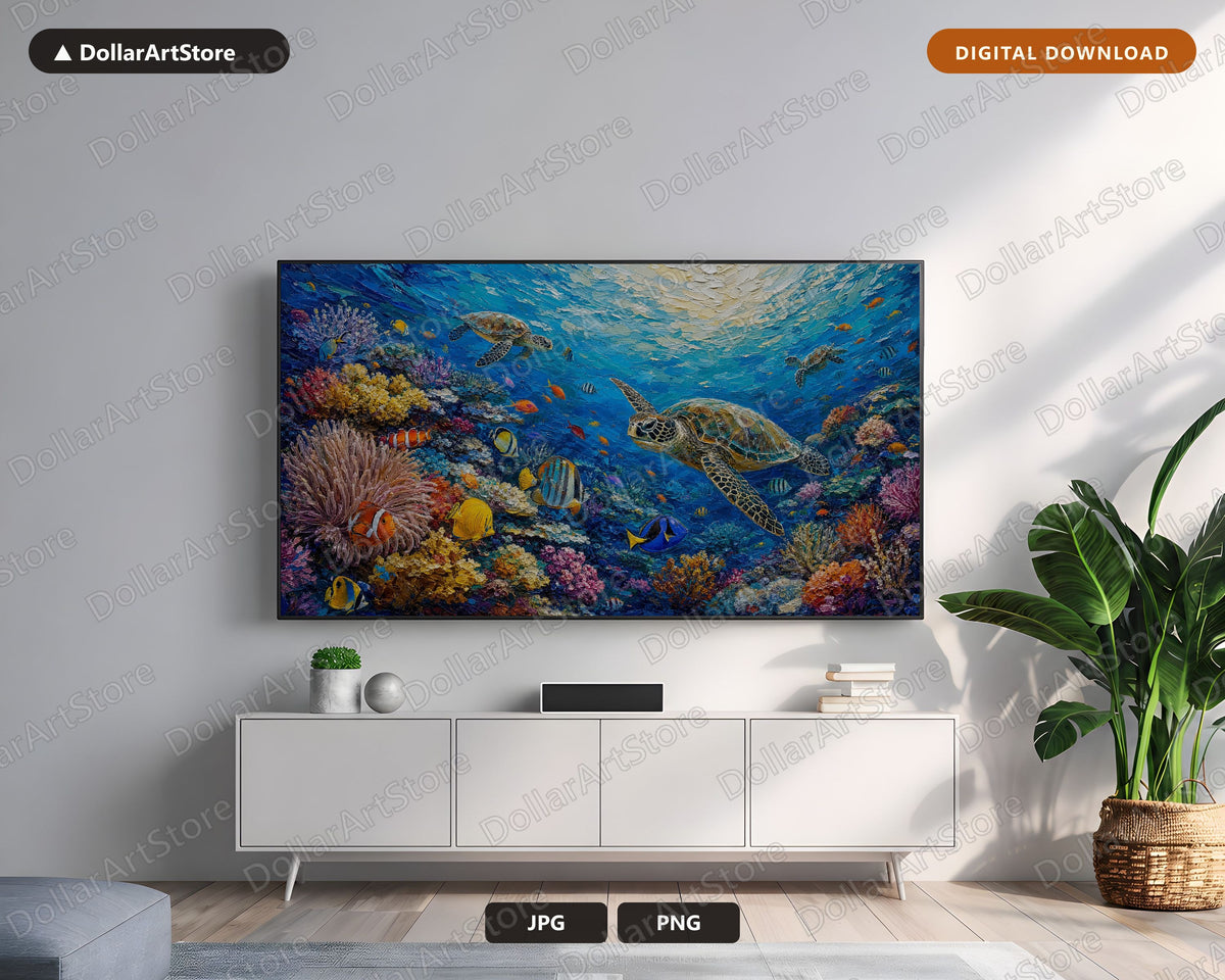 25 Cozy Tropical & Scenic Landscape Frame TV Art Bundle, Samsung Frame TV Digital Download 4K