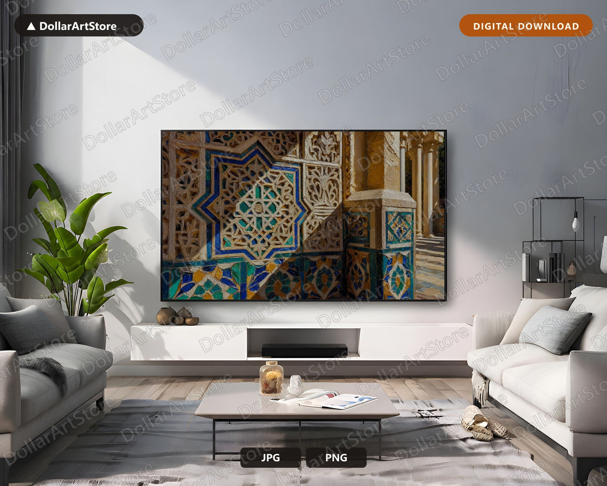 Grand Moorish Arches Cultural Samsung Frame TV Art | Digital Download